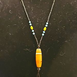 Beaded Agate Necklace